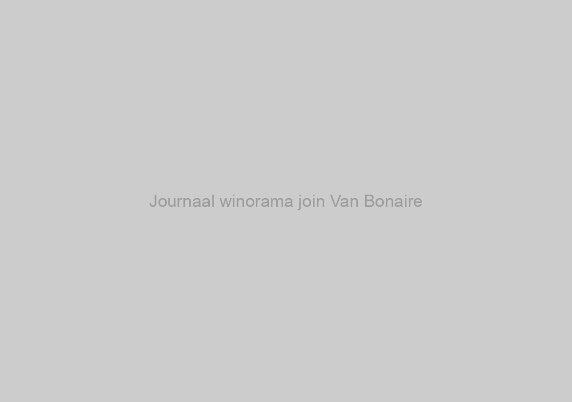 Journaal winorama join Van Bonaire